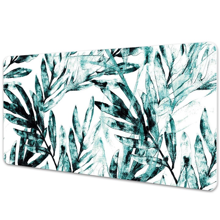 Mapa birou. protectie pentru birou. Palmier Tropical. Negru. 90 cm x 45 cm. 010250300040100011261