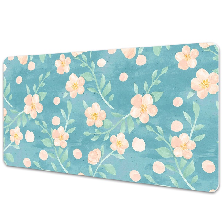 Mouse Pad Protectie Birou, model floral, bmat-2899, 90x45cm