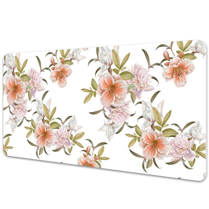 Mouse Pad Protectie Birou, model floral, bmat-2968, 90x45cm