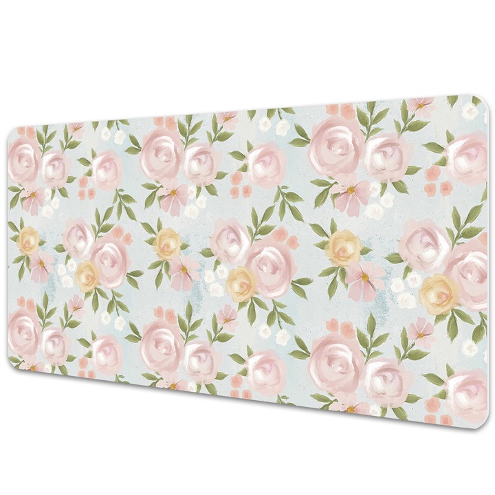Mouse Pad Protectie Birou, model floral, bmat-2922, 100x50cm