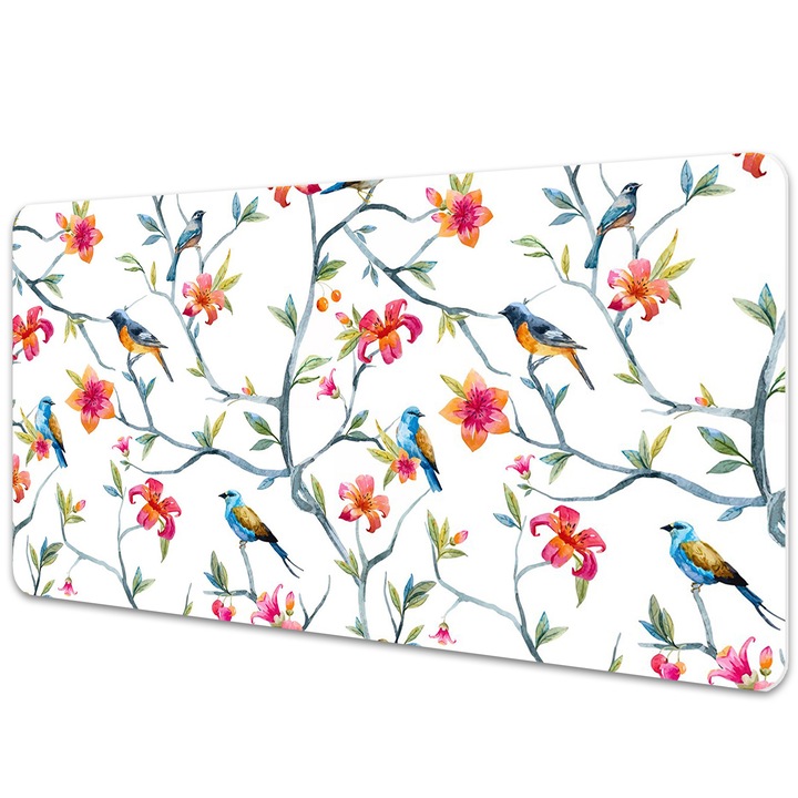 Mouse Pad Protectie Birou, model floral, bmat-2991, 90x45cm
