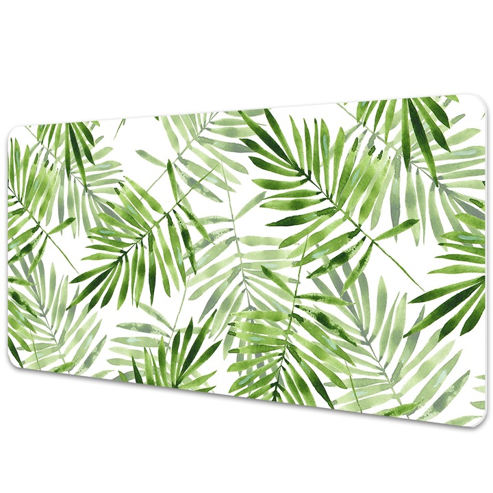 Mouse Pad Protectie Birou, model cu frunze, bmat-3053, 90x45cm