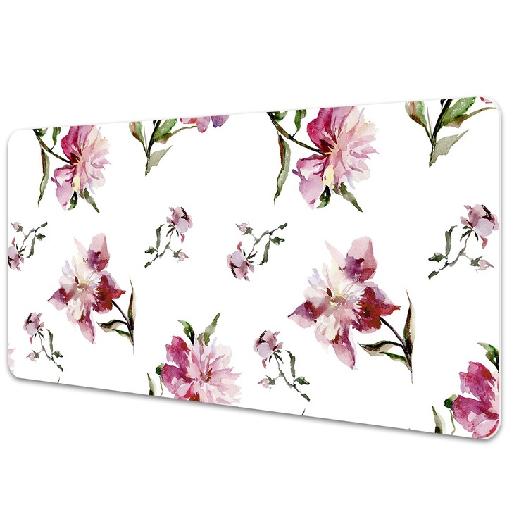 Mouse Pad Protectie Birou, model floral, bmat-3060, 100x50cm