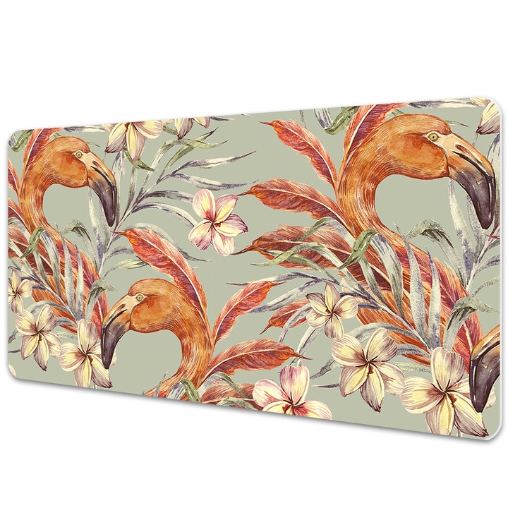 Mouse Pad Protectie Birou, pasari flamingo, bmat-2971, 90x45cm