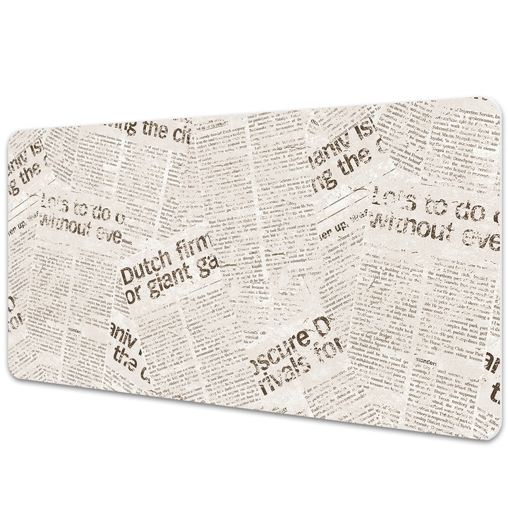 Mouse Pad Protectie Birou, pagini de ziar, bmat-3112, 90x45cm