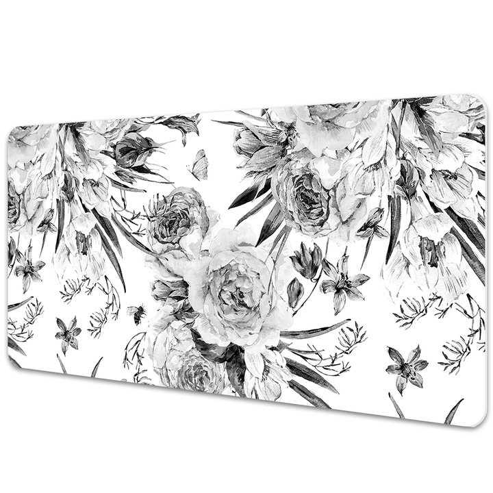 Mouse Pad Protectie Birou, model floral, bmat-3099, 90x45cm