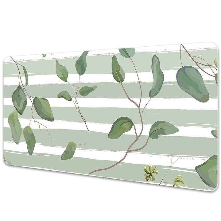 Mouse Pad Protectie Birou, model cu frunze, bmat-3134, 90x45cm