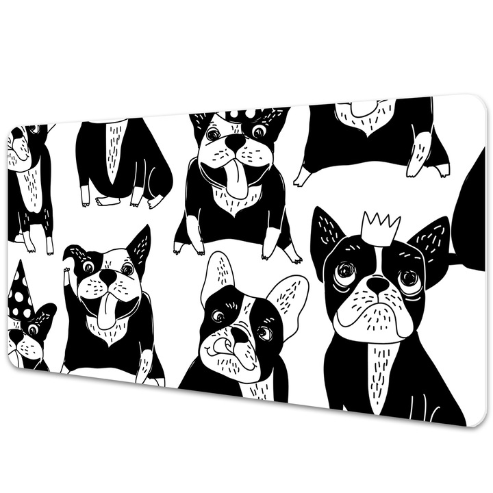 Mouse Pad Protectie Birou, caini fericiti, bmat-3172, 90x45cm