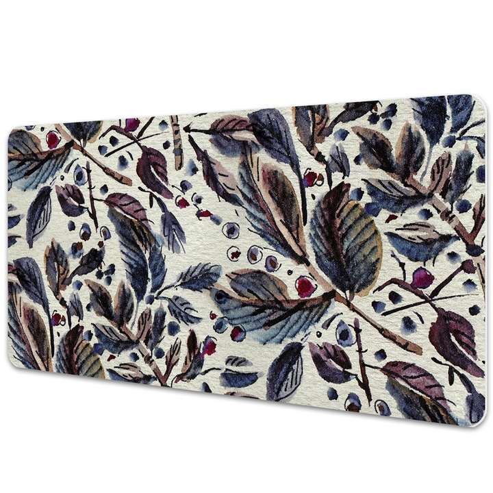 Mouse Pad Protectie Birou, model cu frunze, bmat-3177, 90x45cm