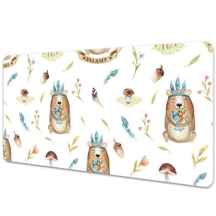 Mouse Pad Protectie Birou, tematica din padure, bmat-3231, 90x45cm