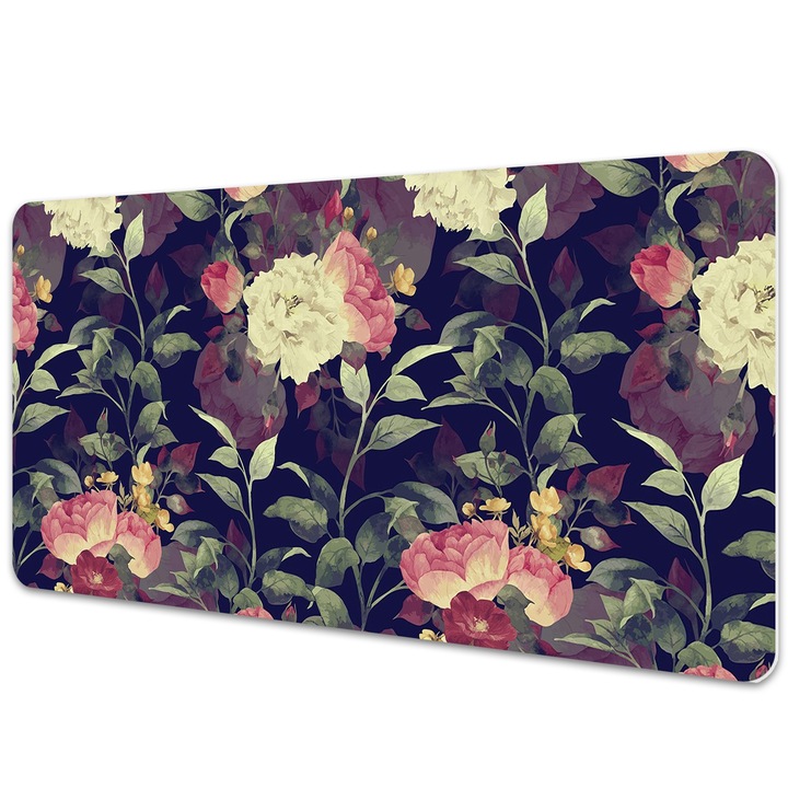 Mouse Pad Protectie Birou, model floral, bmat-3209, 90x45cm
