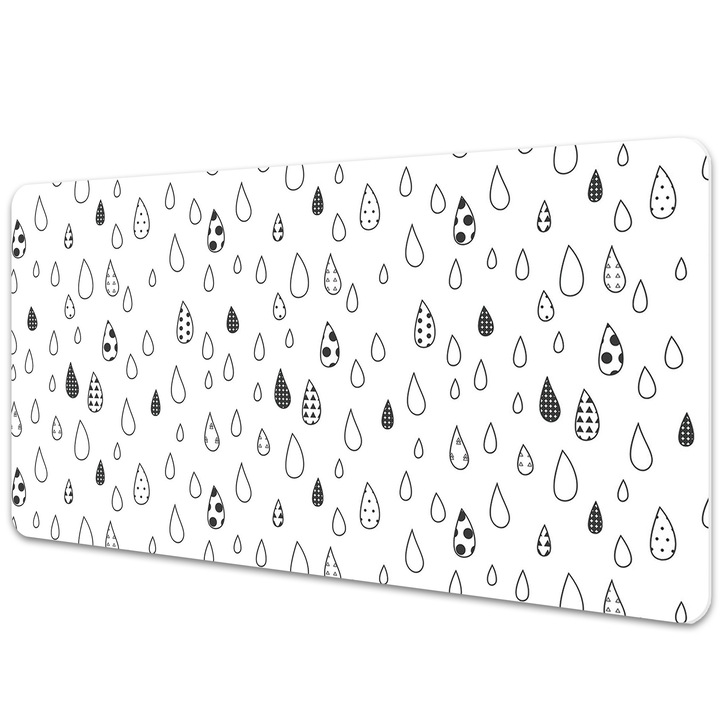 Mouse Pad Protectie Birou, picaturi de ploaie, bmat-3239, 90x45cm