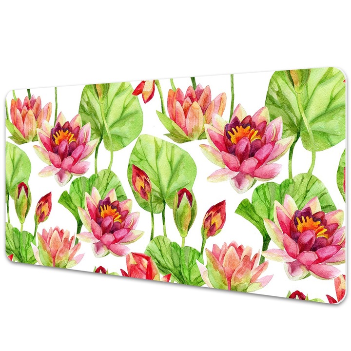 Mouse Pad Protectie Birou, model floral, bmat-3232, 90x45cm