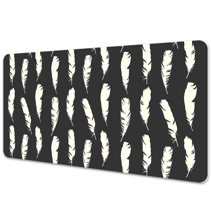 Mouse Pad Protectie Birou, model cu pene, bmat-3201, 90x45cm