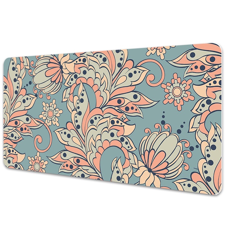 Mouse Pad Protectie Birou, model floral, bmat-3280, 90x45cm