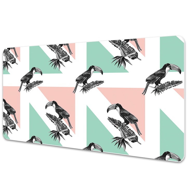Mouse Pad Protectie Birou, pasari tucan, bmat-3323, 100x50cm