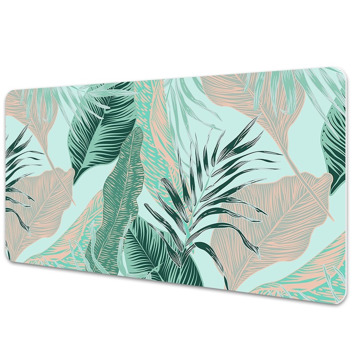 Mouse Pad Protectie Birou, model cu frunze, bmat-3330, 120x60 cm