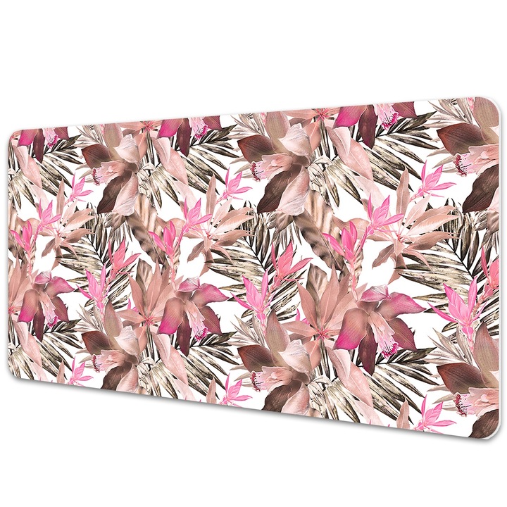 Mouse Pad Protectie Birou, model cu frunze, bmat-3333, 120x60 cm