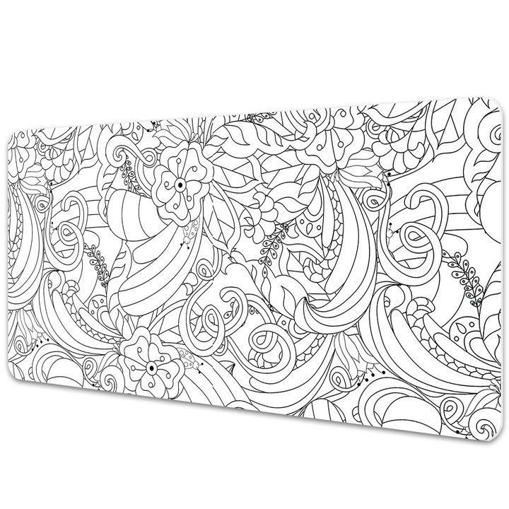Mouse Pad Protectie Birou, model floral, bmat-3276, 90x45cm