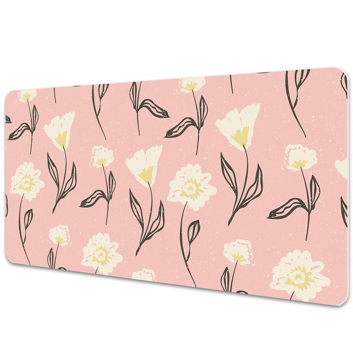 Mouse Pad Protectie Birou, model floral, bmat-3362, 90x45cm