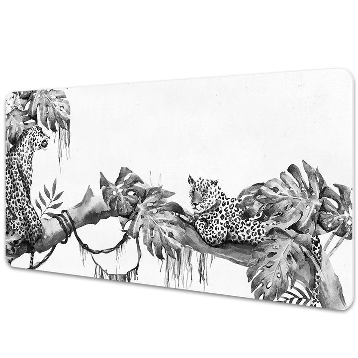 Mouse Pad Protectie Birou, gheparzi pe o creanga, bmat-3378, 90x45cm