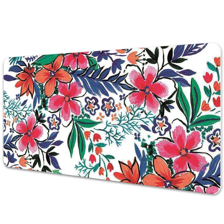 Mouse Pad Protectie Birou, model floral, bmat-3365, 90x45cm