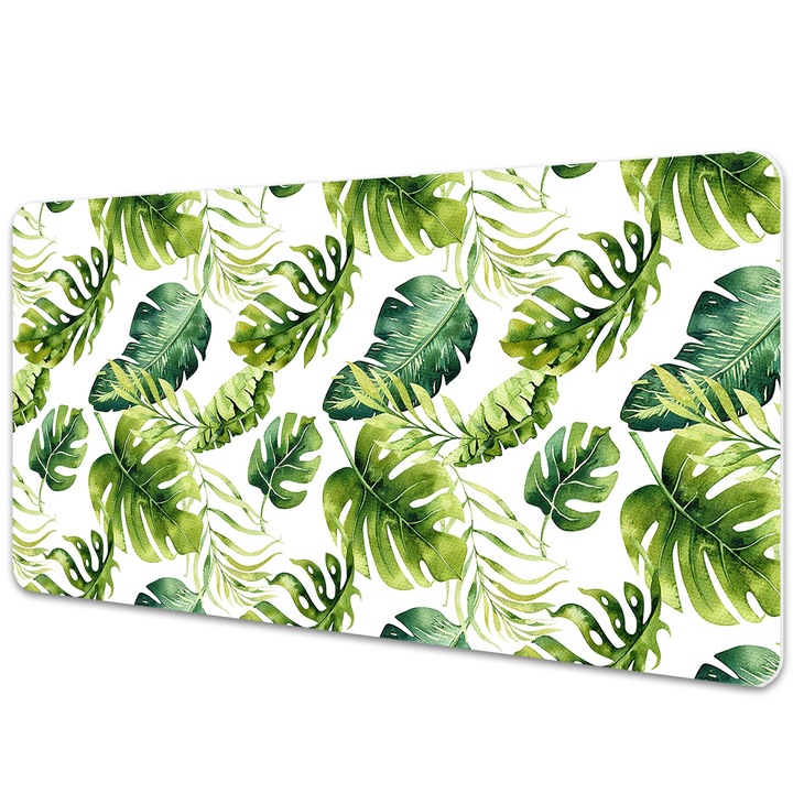 Mouse Pad Protectie Birou, model cu frunze, bmat-3374, 90x45cm