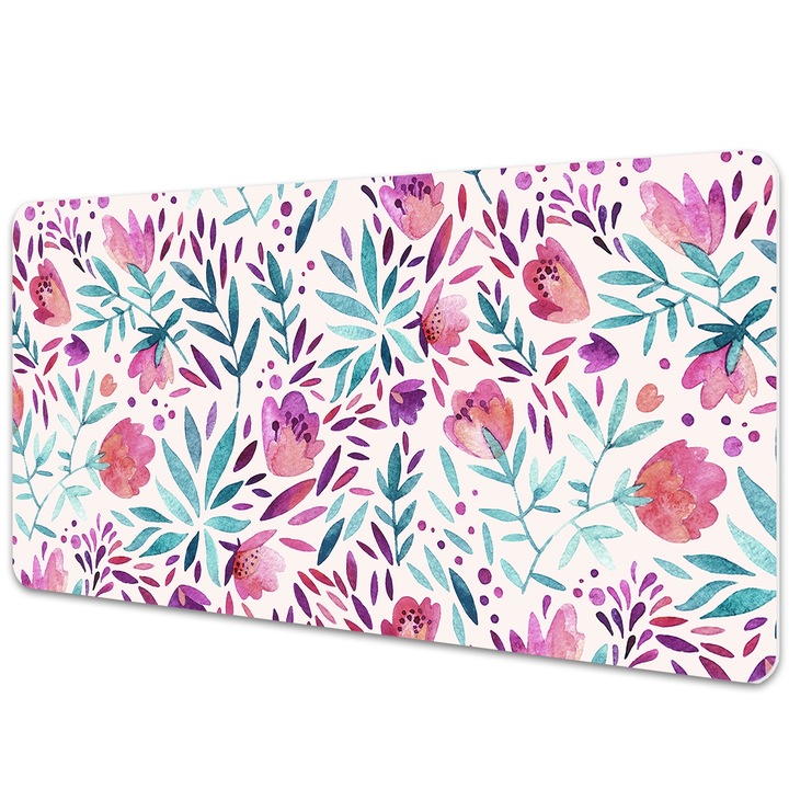Mouse Pad Protectie Birou, model floral, bmat-3348, 90x45cm