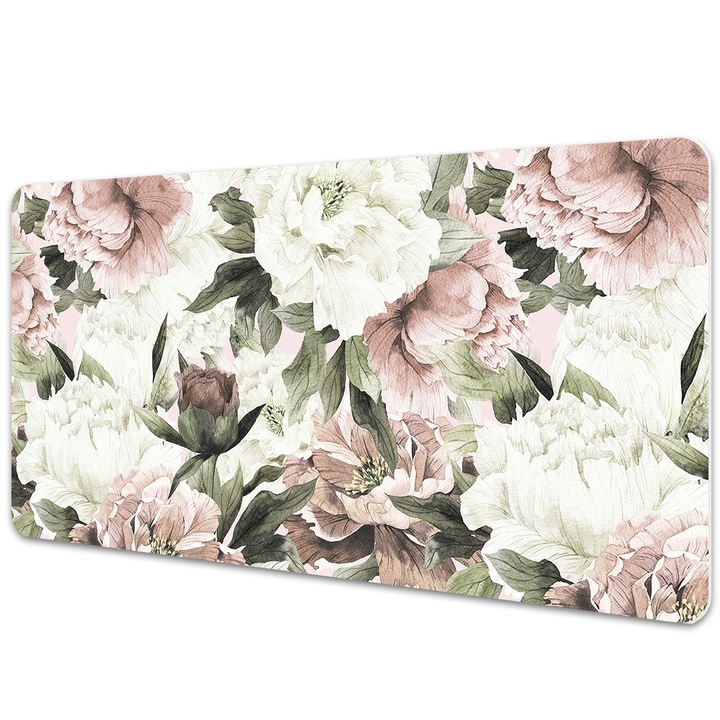Mouse Pad Protectie Birou, model floral, bmat-3452, 90x45cm
