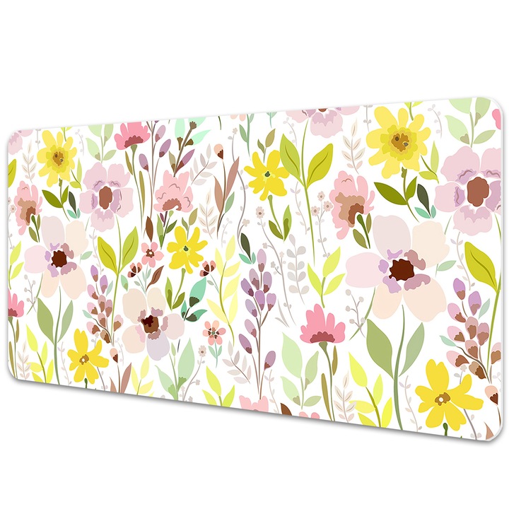 Mouse Pad Protectie Birou, model floral, bmat-3460, 90x45cm