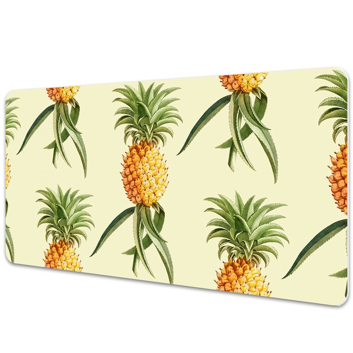 Mapa birou. protectie birou. Model De Ananas. Verde. 100 cm x 50 cm. 010250300020100012039