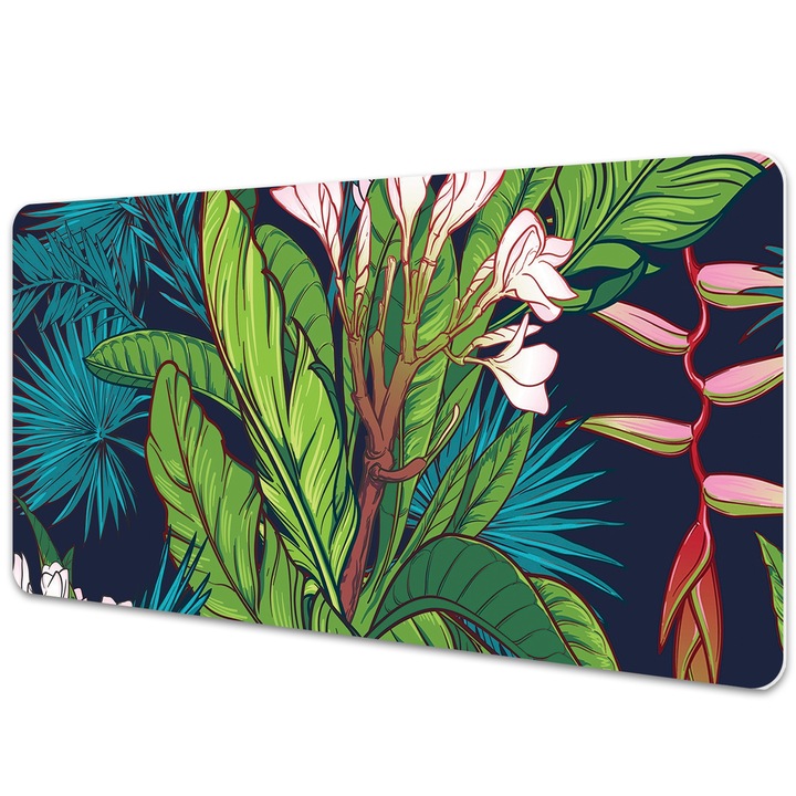 Mouse Pad Protectie Birou, model cu frunze, bmat-3588, 90x45cm