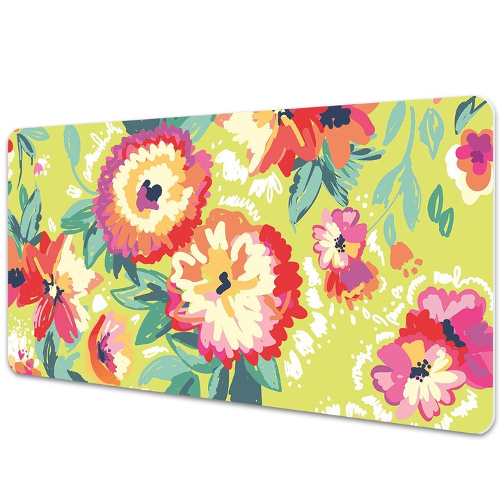 Mouse Pad Protectie Birou, model floral, bmat-3591, 90x45cm