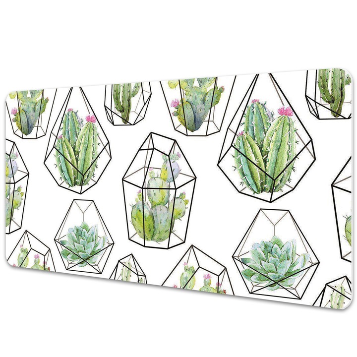 Mouse Pad Protectie Birou, cactusi, bmat-3552, 90x45cm