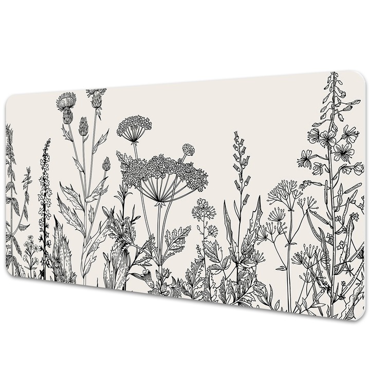 Mouse Pad Protectie Birou, model floral, bmat-3518, 90x45cm
