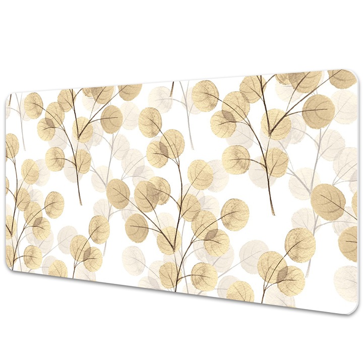 Mouse Pad Protectie Birou, model cu frunze, bmat-3673, 90x45cm