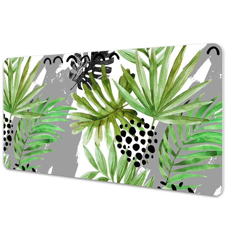 Mouse Pad Protectie Birou, model cu frunze, bmat-3645, 90x45cm