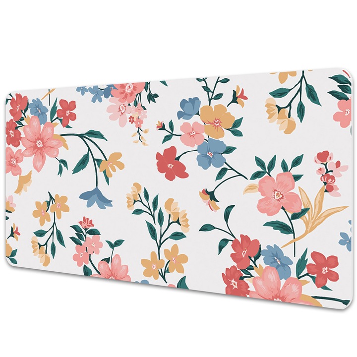 Mouse Pad Protectie Birou, model floral, bmat-3696, 90x45cm