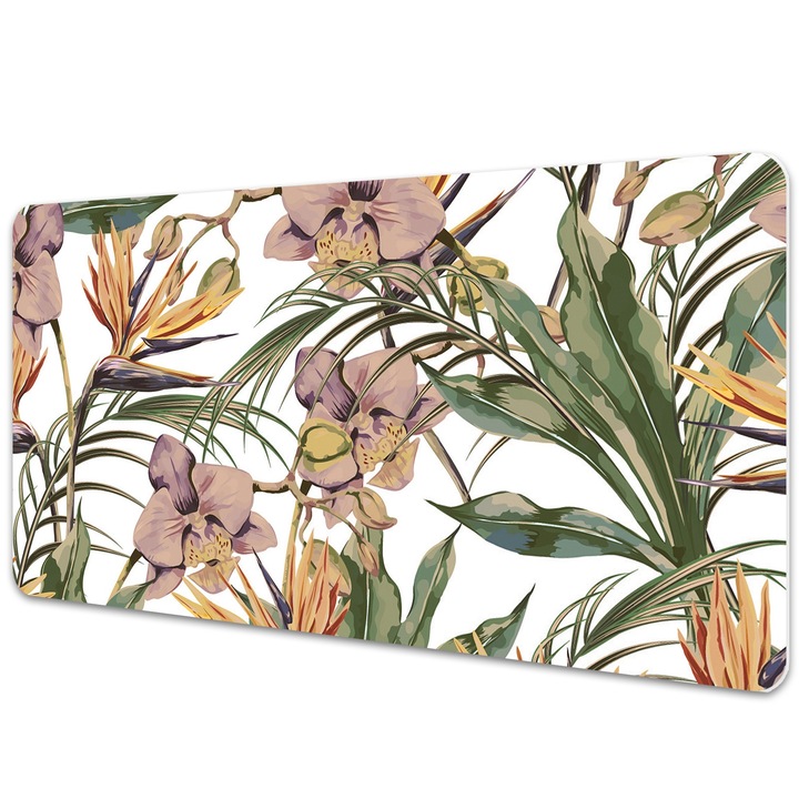 Mouse Pad Protectie Birou, model floral, bmat-3694, 90x45cm