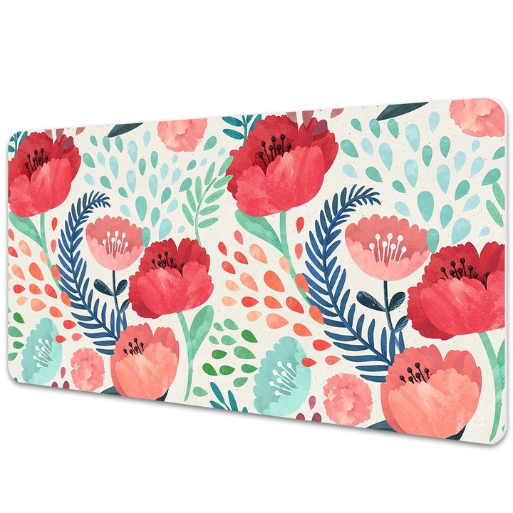 Mouse Pad Protectie Birou, model floral, bmat-3688, 90x45cm