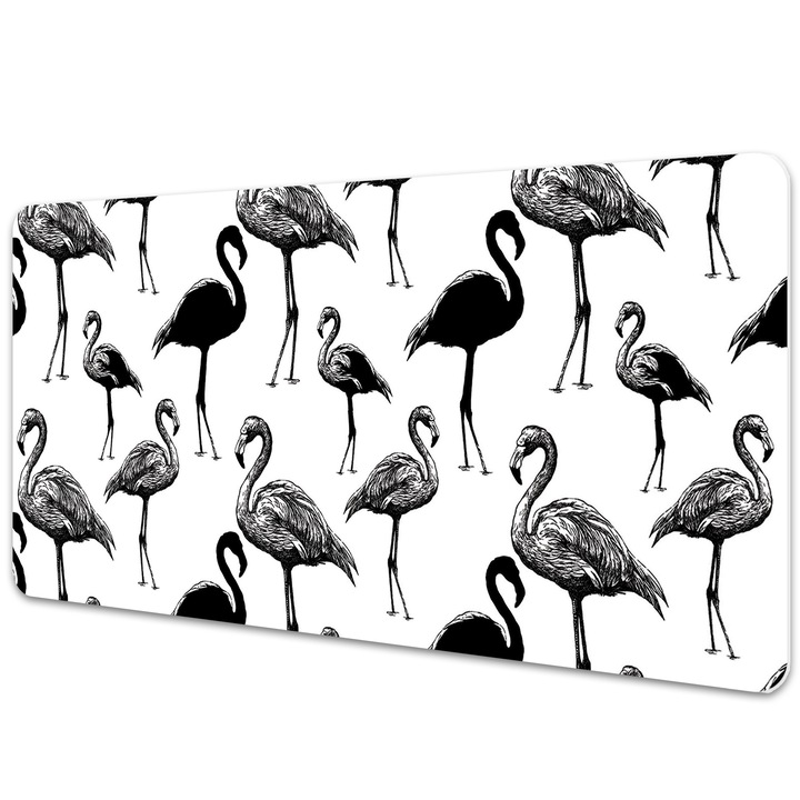 Mouse Pad Protectie Birou, pasari flamingo, bmat-3693, 100x50cm
