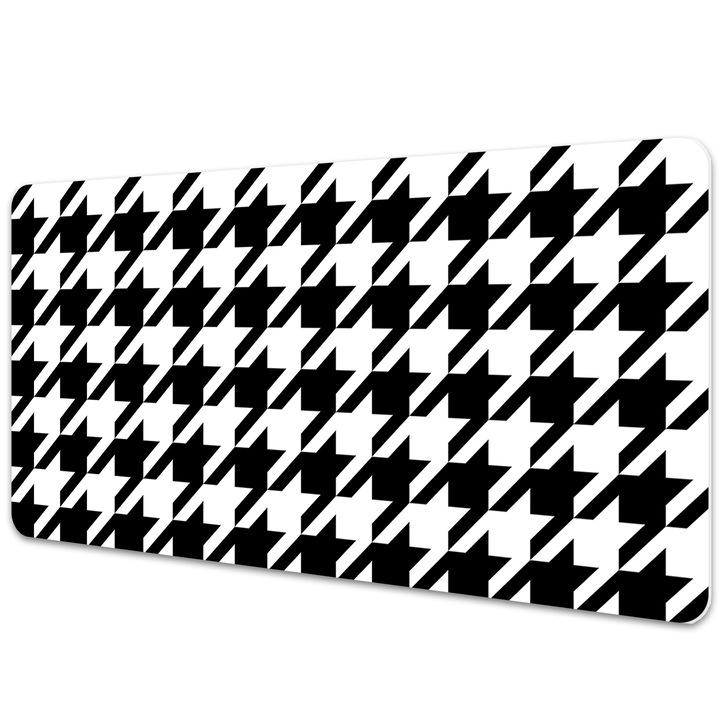 Mapa birou. din PVC. pentru protectie birou. Model In Pipeta. Alb-Negru. 120 cm x 60 cm. 010250300030100012377