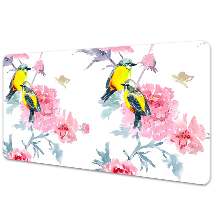 Mouse Pad Protectie Birou, model floral, bmat-3735, 100x50cm
