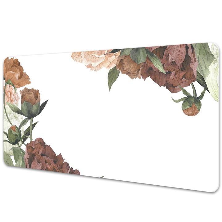 Mouse Pad Protectie Birou, model floral, bmat-3749, 90x45cm