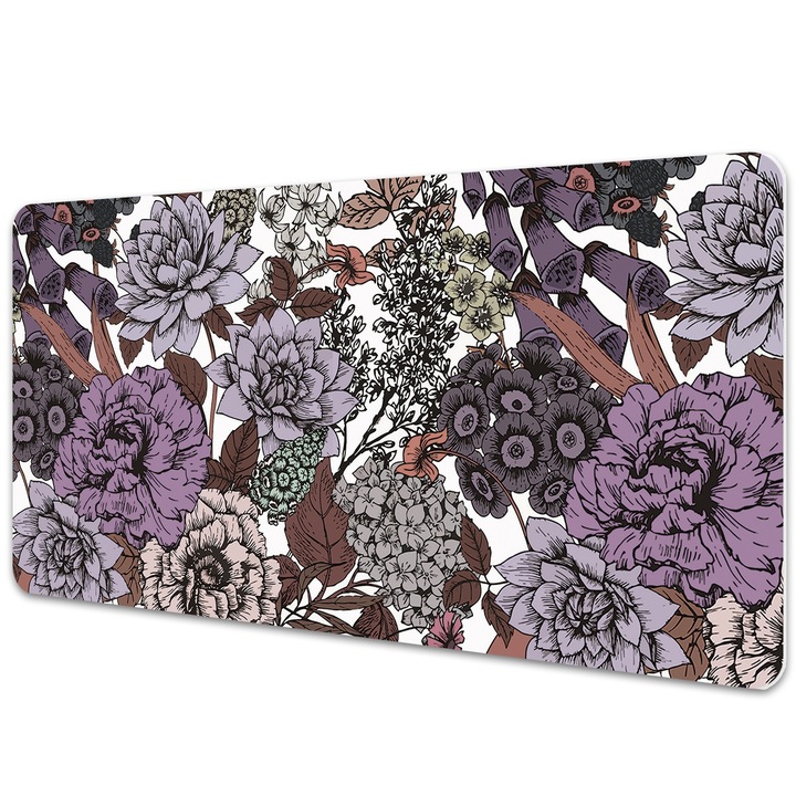 Mapa birou. protectie birou. Secretele Gradinii. Violet. 100 cm x 50 cm. 010250300020100012556