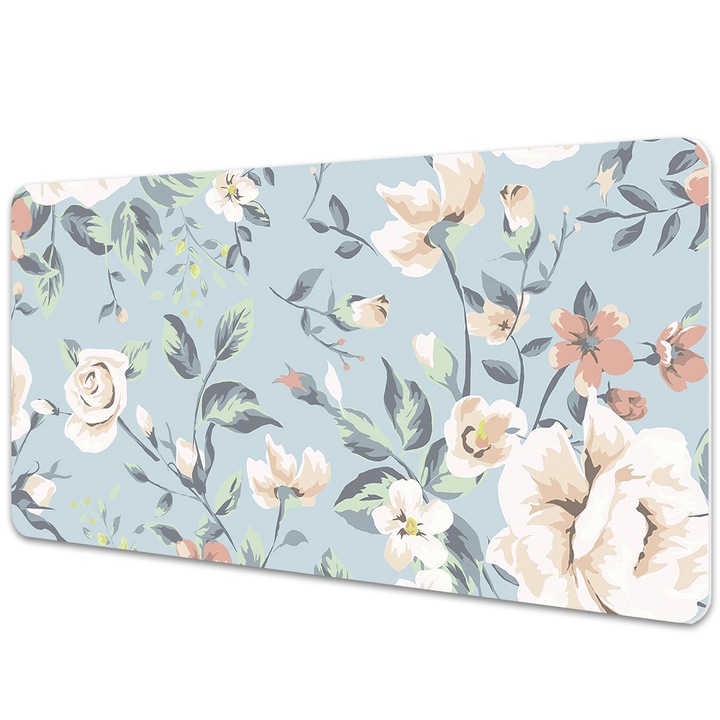Mouse Pad Protectie Birou, model floral, bmat-3745, 90x45cm