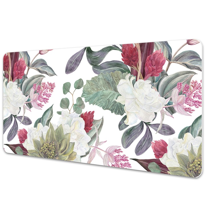 Mouse Pad Protectie Birou, model floral, bmat-3723, 90x45cm