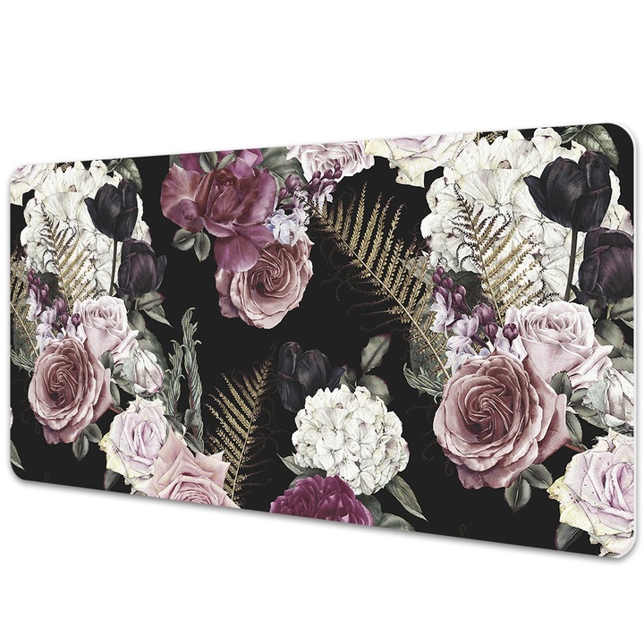 Mouse Pad Protectie Birou, model floral, bmat-3802, 90x45cm