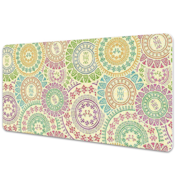 Mouse Pad Protectie Birou, model abstract, multicolor, bmat-3734, 90x45cm