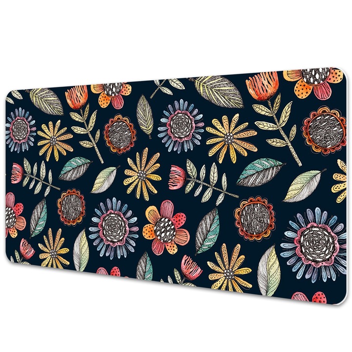 Mouse Pad Protectie Birou, papagali printre flori, bmat-3833, 120x60 cm